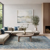 Nourison Ambiance AMI01 Blue Silver Area Rugs