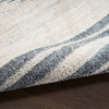 Nourison Astra Machine Washable ASW05 Ivory Blue Area Rugs