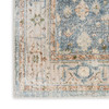 Nourison Astra Machine Washable ASW11 Silver Blue Area Rugs