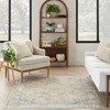 Nourison Astra Machine Washable ASW12 Beige Blue Area Rugs