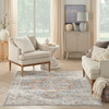 Nourison Astra Machine Washable ASW12 Denim Multicolor Area Rugs