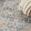 Nourison Astra Machine Washable ASW12 Grey Blue Area Rugs