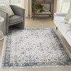 Nourison Astra Machine Washable ASW16 Ivory Blue Area Rugs