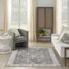 Nourison Astra Machine Washable ASW16 Ivory Multicolor Area Rugs
