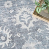 Nourison Astra Machine Washable ASW19 Denim Area Rugs
