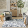 Nourison Astra Machine Washable ASW19 Denim Area Rugs