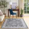 Nourison Astra Machine Washable ASW20 Slate Area Rugs