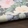 Nourison Botanical Washables BOT01 Charcoal Multicolor Area Rugs