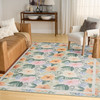Nourison Botanical Washables BOT01 Ivory Multicolor Area Rugs