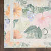 Nourison Botanical Washables BOT01 Ivory Multicolor Area Rugs