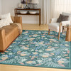 Nourison Botanical Washables BOT02 Green Multicolor Area Rugs