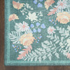 Nourison Botanical Washables BOT02 Green Multicolor Area Rugs