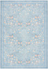 Nourison Botanical Washables BOT04 Light Blue Multicolor Area Rugs