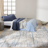 Nourison CK950 Rush CK950 Ivory Blue Area Rugs