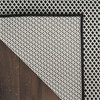 Nourison Courtyard COU01 Black White Area Rugs