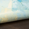 Nourison Color Splash CSP04 Ivory Blue Area Rugs