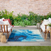 Nourison Color Splash CSP09 Blue Ivory Area Rugs