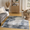 Nourison Dekor DEK04 Grey Navy Area Rugs