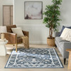 Nourison Dekor DEK09 Slate/Ivory Area Rugs