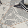 Nourison Elation ETN11 Ivory Grey Area Rugs