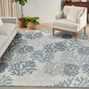Nourison Garden Oasis GOA05 Blue Area Rugs