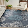 Nourison Garden Oasis GOA06 Navy Area Rugs