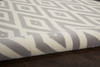 Nourison Grafix GRF18 White Grey 2' x 4' Rectangle