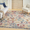 Nourison Grafix GRF31 Blue Multicolor Area Rugs