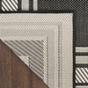 Nourison Horizon Indoor/Outdoor HOZ03 Black Area Rugs