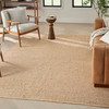 Nourison Natural Jute NJT01 Bleached Area Rugs