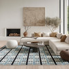Nourison Nordic NRC06 Blue Area Rugs