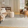 Nourison Nordic NRC12 Ivory Black Area Rugs