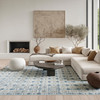 Nourison Nordic NRC14 Blue Area Rugs