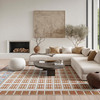 Nourison Nordic NRC16 Ivory Rust Area Rugs