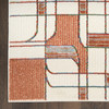 Nourison Nordic NRC17 Ivory Rust Area Rugs
