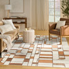 Nourison Nordic NRC17 Ivory Rust Area Rugs