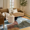 Nourison Nordic NRC18 Blue Multicolor Area Rugs