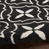 Nourison Nourison Essentials NRE04 Black Ivory Area Rugs