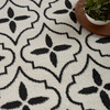Nourison Nourison Essentials NRE04 Ivory Black Area Rugs