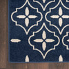 Nourison Nourison Essentials NRE04 Navy Ivory Area Rugs