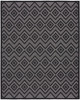 Nourison Versatile NRV01 Charcoal Black Area Rugs