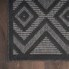 Nourison Versatile NRV01 Charcoal Black Area Rugs