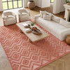 Nourison Versatile NRV01 Coral Orange Area Rugs