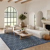 Nourison Versatile NRV01 Navy Blue Area Rugs