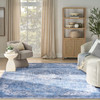 Nourison Nourison Washables NWB15 Blue Area Rugs