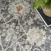 Nourison Oushak Home OUS01 Charcoal Area Rugs