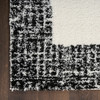 Nourison Pacific Shag PCS02 Ivory Black Area Rugs