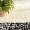Nourison Pacific Shag PCS02 Ivory Black Area Rugs