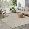 Nourison Positano POS02 Light Grey Area Rugs