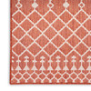 Nourison Positano POS02 Terracotta Area Rugs